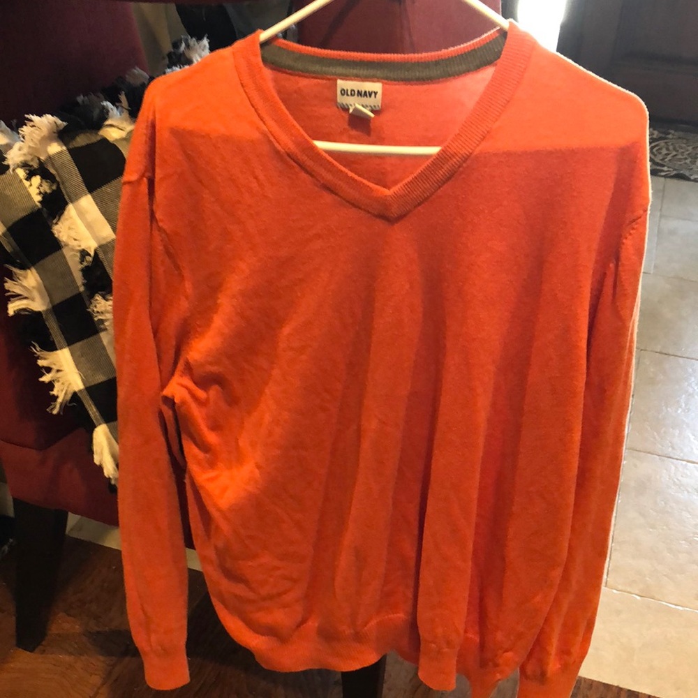 Old Navy Men's Orange Sweater